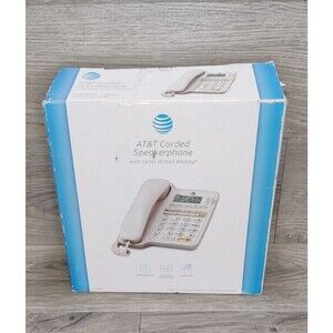 AT&T CL2909 Corded Speakerphone Caller ID Call Waiting White Phone New Open Box